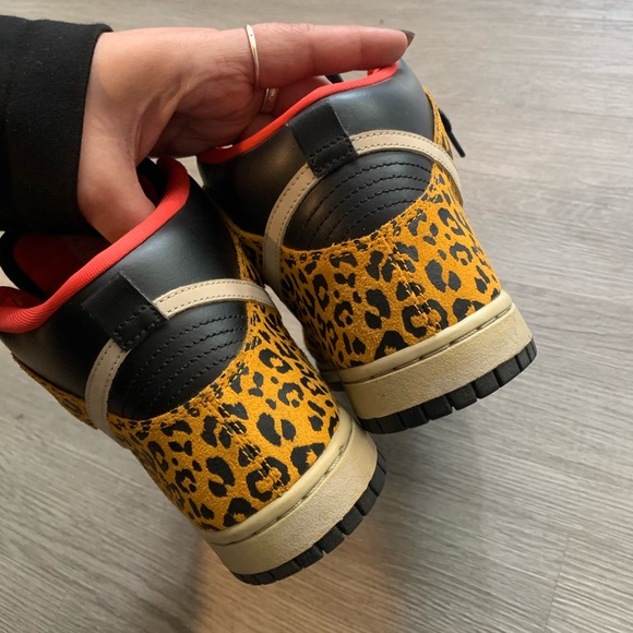 Women 8 Nike dunk high cheetah leopard safari - Picture 6 of 6